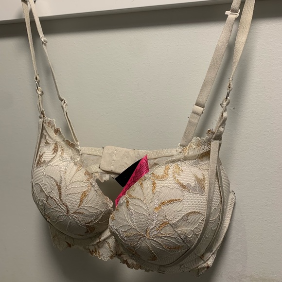 gold and white push up bra - Picture 4 of 9